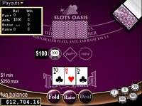 Play free online Tri Card Poker